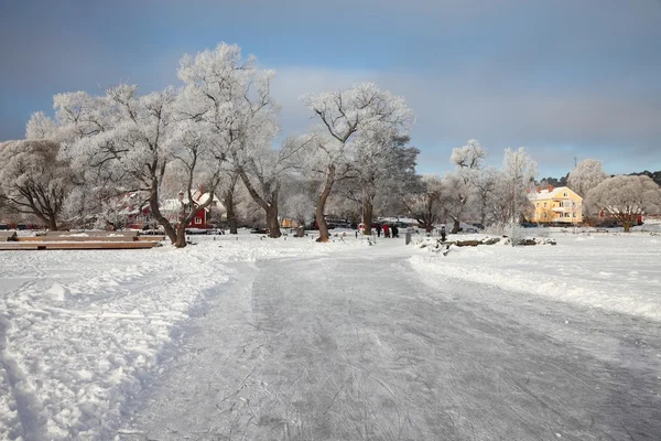 Заморожені озера — стокове фото