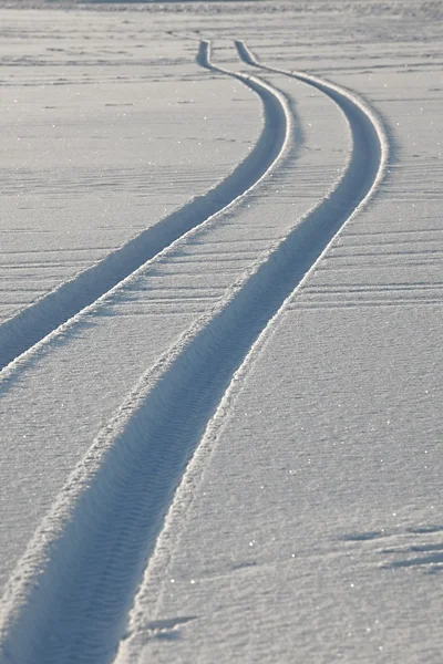 雪のトレイル — ストック写真