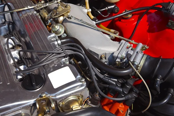 Restored engine of an old car — Stock Photo, Image