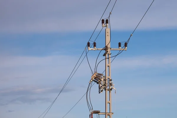 Linhas eléctricas — Fotografia de Stock