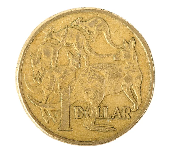 Австралийская 1-долларовая монета — стоковое фото