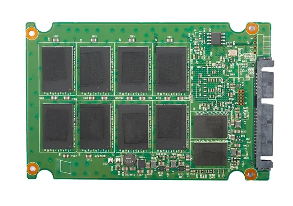 Circuit Board of an SSD — Stock Photo, Image