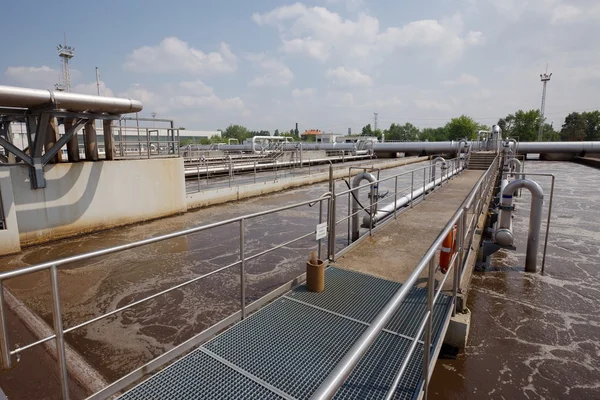 Planta de tratamiento de aguas residuales — Foto de Stock