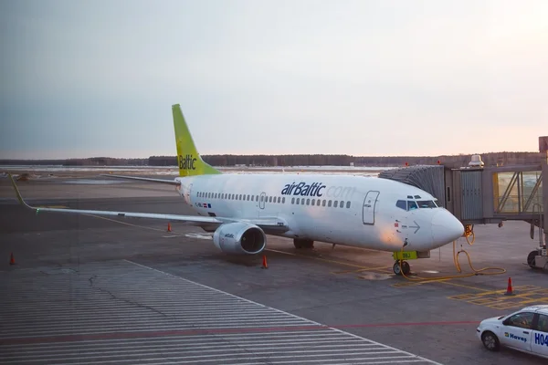 Airbaltic 客机 — 图库照片