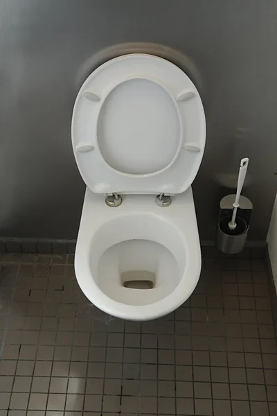 Toilet seat open — Stock Photo, Image