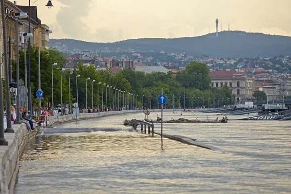 Zatopené Budapešť — Stock fotografie