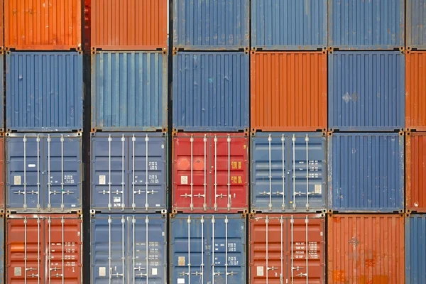 Gestapelde containers — Stockfoto