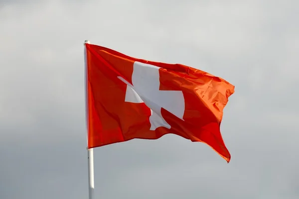 Swiss vlag — Stockfoto