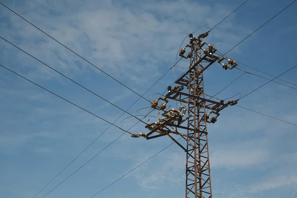 Elektrik hatları — Stok fotoğraf