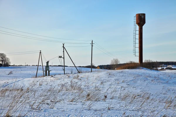 Téli vidéki táj — Stock Fotó