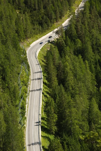 Alpské horské silnice — Stock fotografie