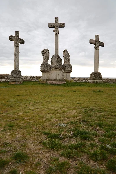 Cruzes na colina — Fotografia de Stock