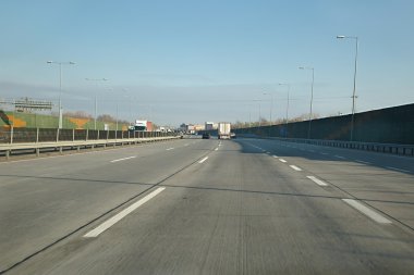 Otoyol sürücü görünümü