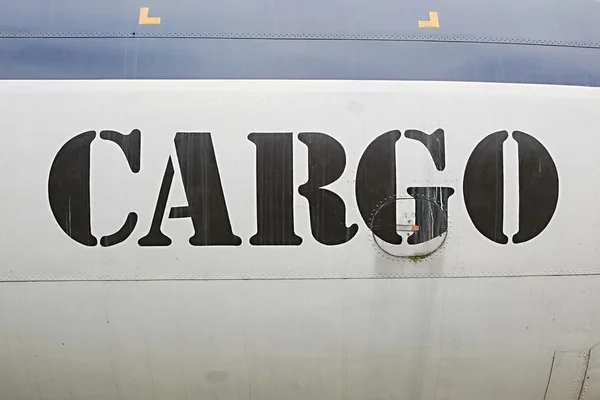 Rótulo da carga na aeronave — Fotografia de Stock