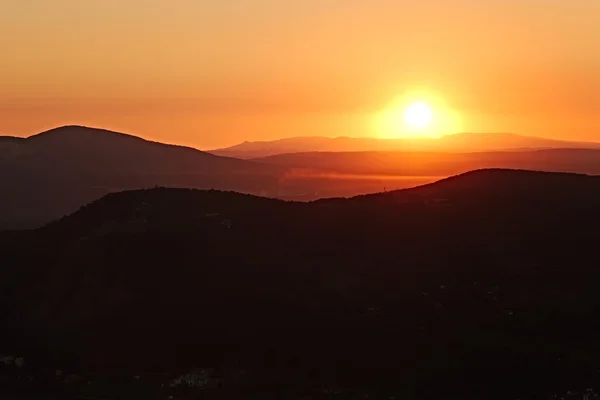 日出丘陵景观 — 图库照片