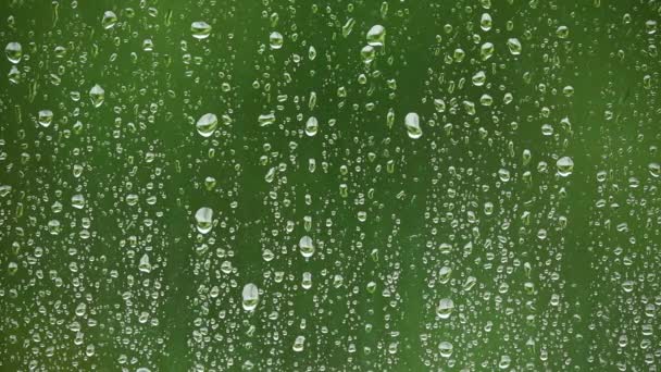 Superficie de ventana lluviosa — Vídeos de Stock