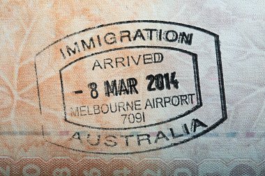 Avustralya pasaportu damgası