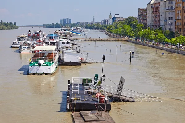 Vista de la calle inundada — Foto de Stock