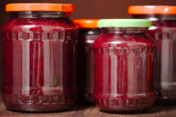 Jars of Jam — Stock Photo, Image