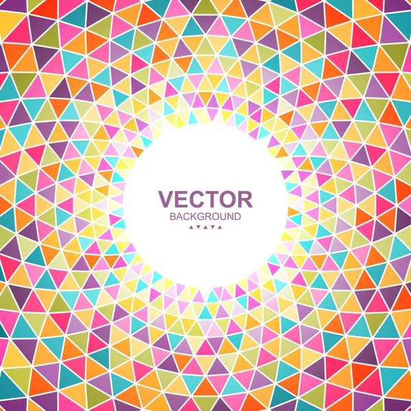 Abstrakt färgglada triangel bakgrund med plats för ditt innehåll — Stock vektor