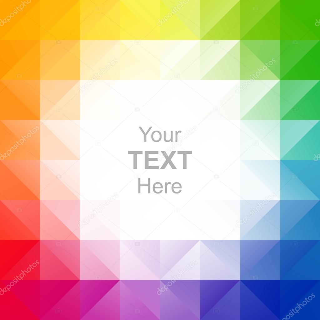 Colorful triangles background