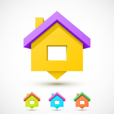Renkli ev işaretçi