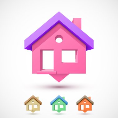 Renkli ev işaretçi