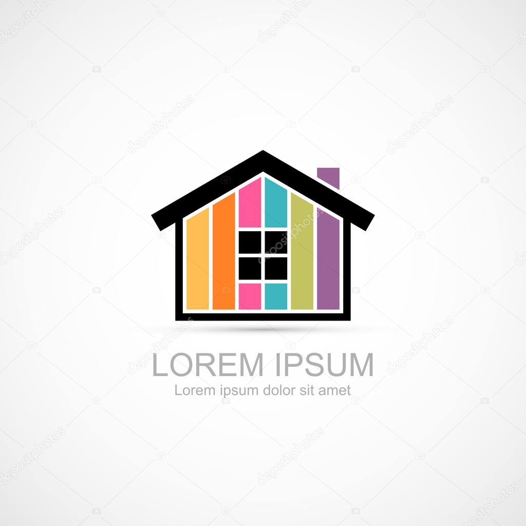 House abstract real estate icon. Vector illustration