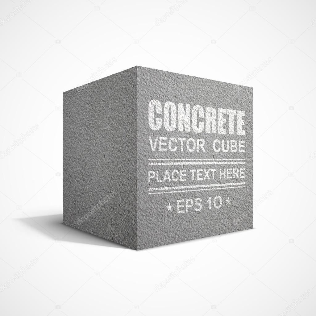 Concrete cube