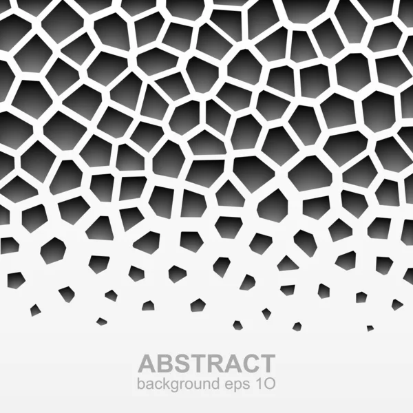 Modèle géométrique abstrait en niveaux de gris — Image vectorielle