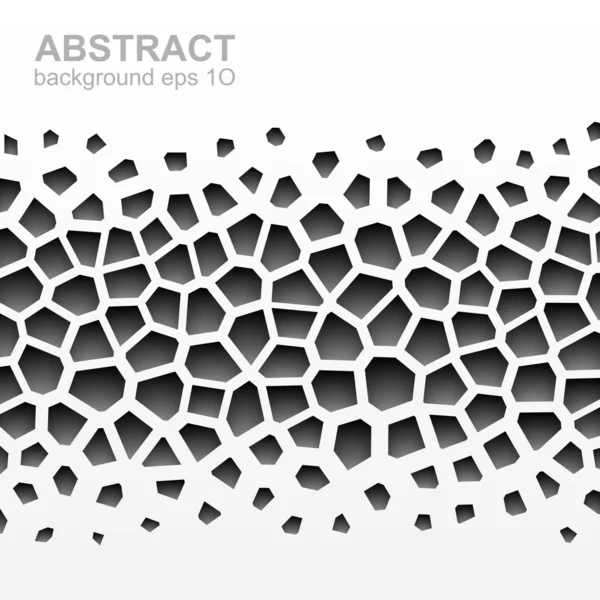 Patrón geométrico abstracto en escala de grises — Vector de stock