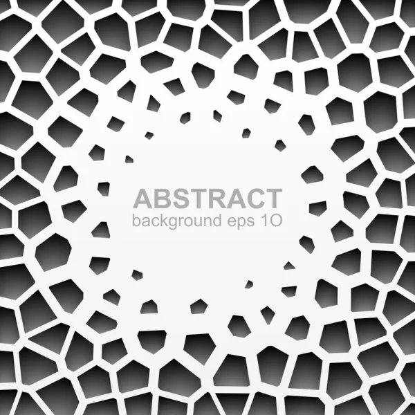 Modello geometrico astratto in scala di grigi — Vettoriale Stock