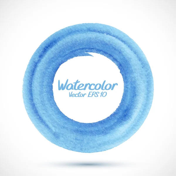 Cat air biru lingkaran - Stok Vektor