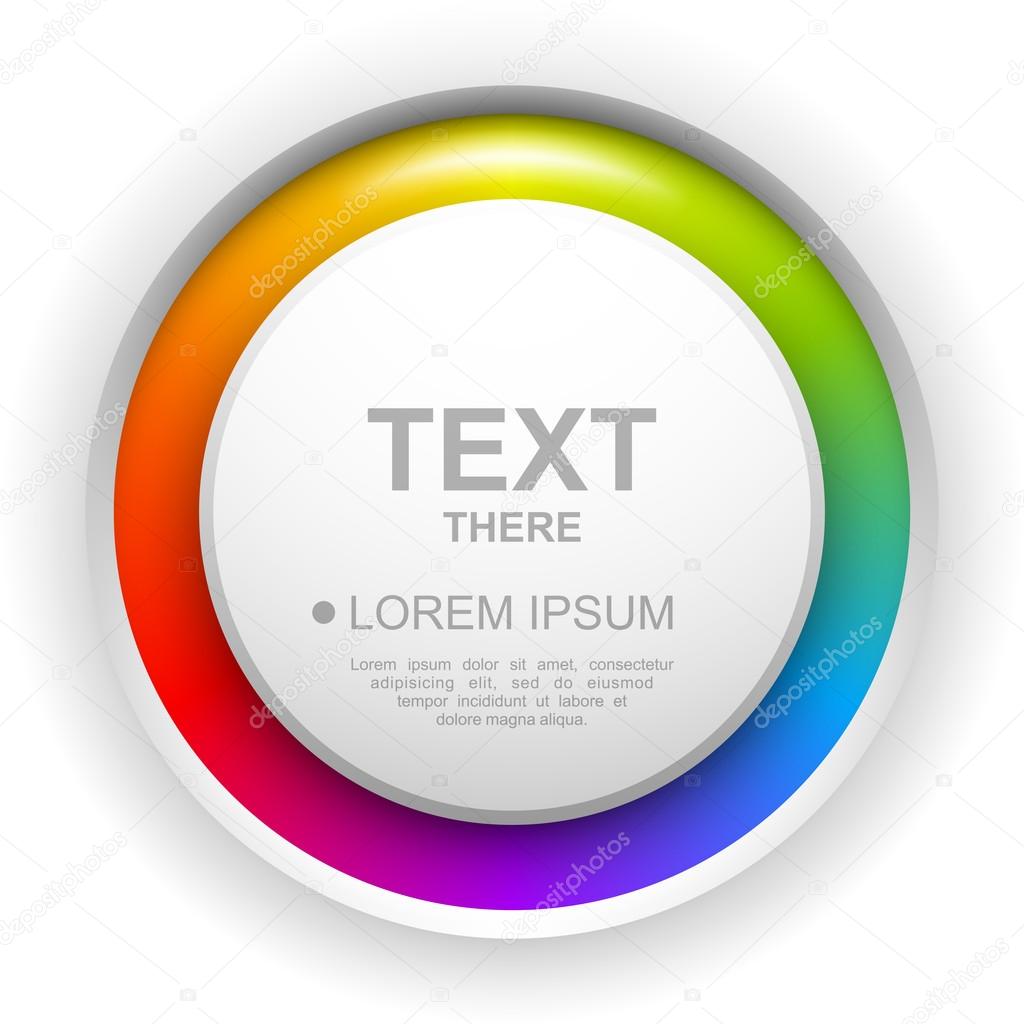 Colorful circle button background