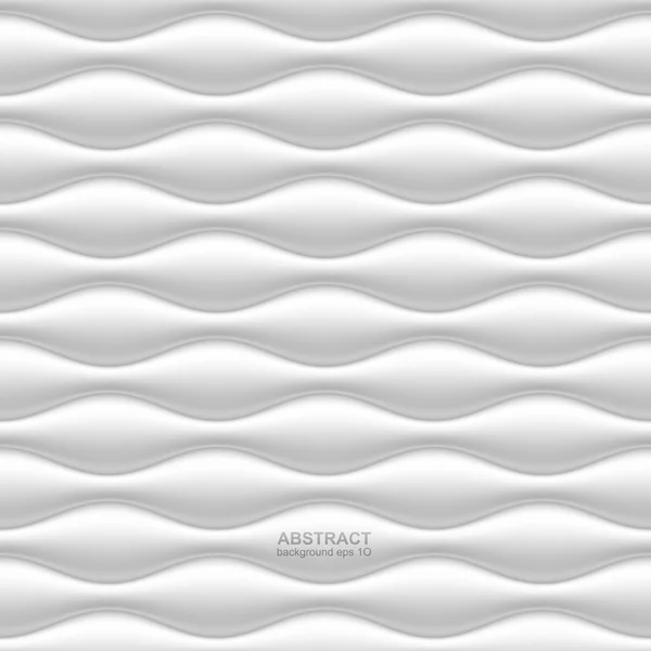 White seamless wavy background — Stock Vector