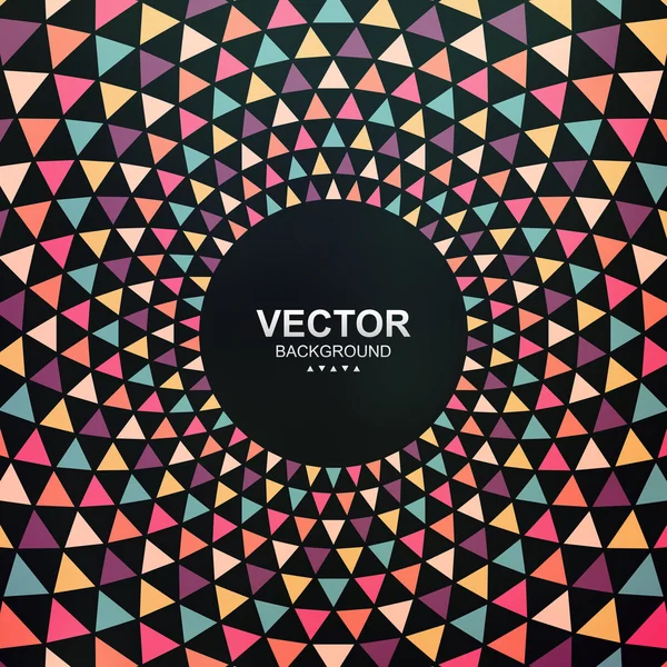 Fondo de triángulo colorido abstracto — Vector de stock