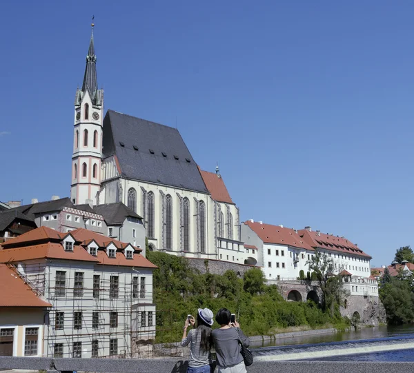 St vitus kyrkan i cesky krumlov, Tjeckien — Stockfoto