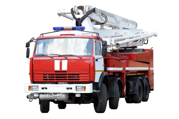 Kırmızı itfaiye aracı.