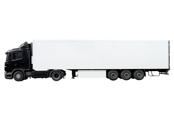 Modern truck with trailer. — Stock Photo, Image