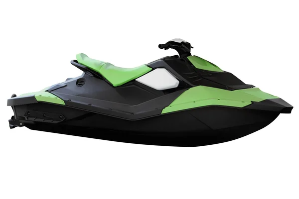 Modern yeşil jet ski. — Stok fotoğraf