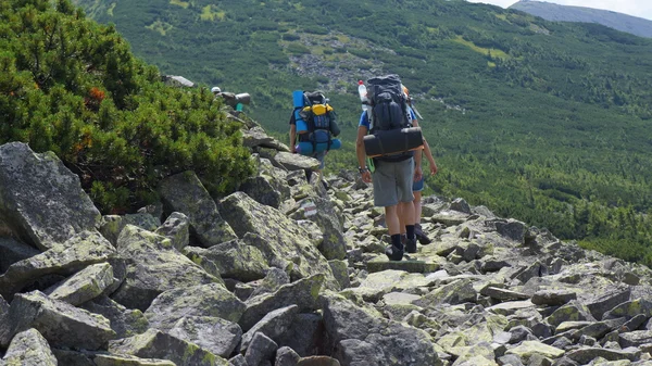 Climbing in the mountains — Stock Photo, Image