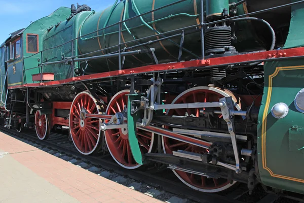 Räder der Lokomotive — Stockfoto