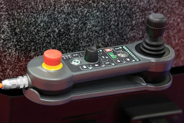 Joystick kontrolü makine cnc — Stok fotoğraf