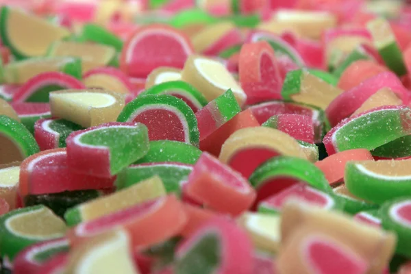 Rebanadas de gelatina de frutas — Foto de Stock
