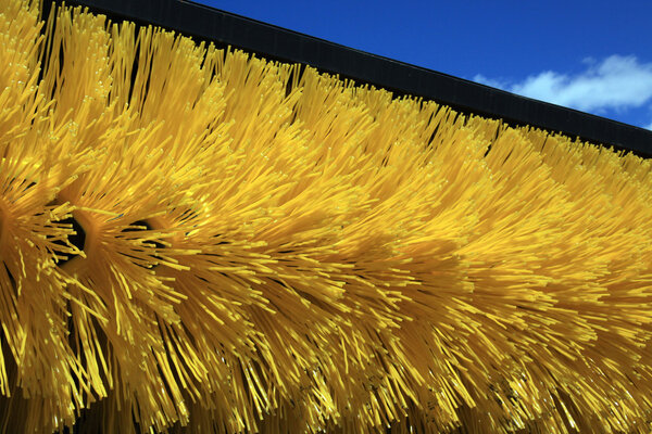 Brush street sweeper machine