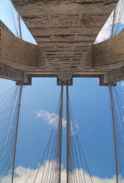 A ponte de Brooklyn — Fotografia de Stock