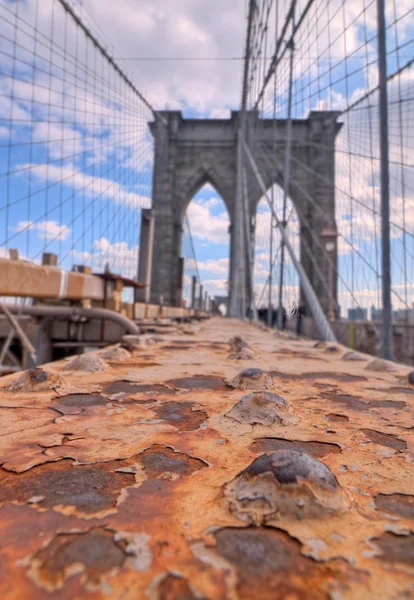 A ponte de Brooklyn — Fotografia de Stock