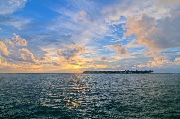 Zonsondergang over key west — Stockfoto