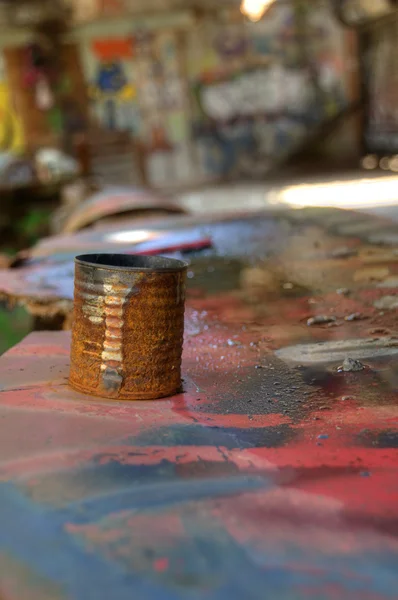 Uma casa abandonada — Fotografia de Stock