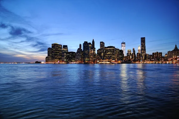 O horizonte de Manhattan — Fotografia de Stock